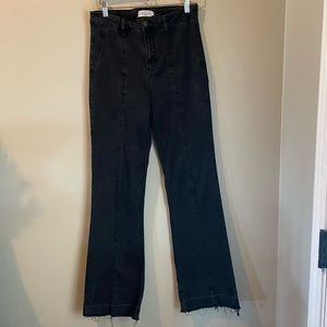 Cello Black High Rise Flare Leg Jeans Size 9